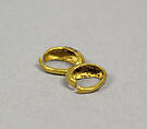 Pair of Earrings, Gold, Indonesia (Central Java)