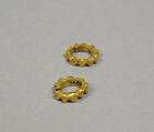 Pair of Earrings, Gold, Indonesia (Central Java)