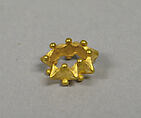Pair of Ear Ornaments in Star Form, Gold, Indonesia (Central Java)