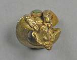 Ear ornament , Garuda, Meru, Gold, Indonesia (Central Java)
