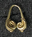 Ear Ornament, Fertility Scroll, Gold, Indonesia (Central Java)