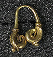 Ear Ornament, Fertility Scroll, Gold, Indonesia (Central Java)