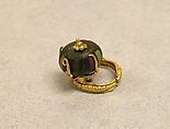 Pair of Earrings witn Granulalation and Bead, Gold, Indonesia (Central Java)