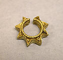 Pair of Ear Ornaments, Stars, Gold, Indonesia (Central Java)