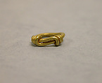 Pair of Earrings, Rope Twist, Gold, Indonesia (Central Java)