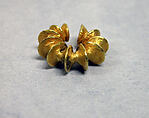 Earring with Fused Discs, Gold, Indonesia (Central Java)