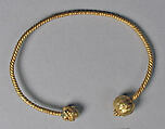 Bracelet, Twisted Wire and Foliate, Gold, Indonesia (Central Java)