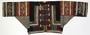Ensemble, cotton, wool, brass, China (Yi)
