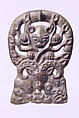 Belt Buckle with Lynx Attacking an Argali, Bronze, Eastern Siberia