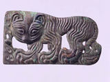 Belt buckle with walking tiger, Bronze, North China