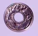 Ornament with Goat, Silver, North China