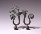 Harness Jingle with Stag, Bronze, Northeast China