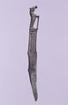 Knife with Recumbent Horse, Bronze, North China