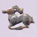 Harness Ornament in the Shape of Gazelle, Bronze, Northeast China