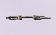 Cheekpiece for Bridle in the Shape of a Leopard, Bronze, Northeast China