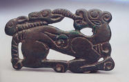 Belt Plaque in the Shape of a Recumbent Tiger, Bronze, North China and south-central Inner Mongolia