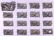 Sixteen Belt Ornaments, Tinned bronze, Northwest China