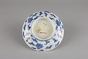 Dish with Design of Three Jars, Porcelain with underglaze blue and overglaze enamels (Hizen ware, Nabeshima type), Japan