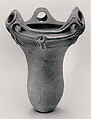 Deep Vessel with Handles
, Earthenware with cord-marked and sculpted decoration (Otamadai type), Japan