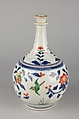Apothecary bottle, Underglaze blue with overglaze enamels (Arita ware), Japan