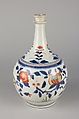 Apothecary bottle, Underglaze blue with overglaze enamels (Arita ware), Japan