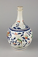 Apothecary bottle, Underglaze blue with overglaze enamels (Arita ware), Japan