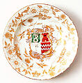 Armorial Plate, Porcelain with overglaze enamels and gold (Arita ware, Ko Imari type), Japan