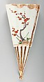 One of a Pair of Fan-Shaped Hanging Wall Vases, Porcelain with overglaze enamels and gold (Hizen ware, Ko Imari type), Japan