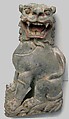 Lion, Earthenware with traces of pigments, China