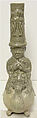 Figure of a Man Astride a Mythical Beast, Stoneware with celadon glaze (Yue ware), China