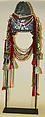 Ensemble, cotton, hemp, silver, glass, shell, Burma (Loimi Akha)