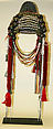 Ensemble, cotton, hemp, silver, glass, shell, Burma (Loimi Akha)