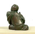 Weight in the Shape of Liubo Game Player, Bronze with lead core, China