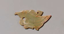 Plaque in the Shape of a Bird, Jade (nephrite), China