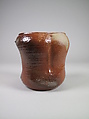 Water Jar, Anjin Abe (Japanese, born 1938), Stoneware (Bizen ware), Japan