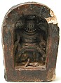 Six-Armed Mahakala, Clay with black paint, Tibet