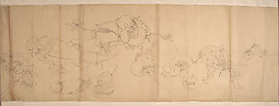 Various Vegetables, Xie Zhiliu (Chinese, 1910–1997), Drawing; ink on tracing paper, China