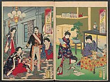 Twenty-six Prints Constituting an Album (Azuma fūzoku fuku tsukushi)  東風俗 福つくし, Yōshū Chikanobu 楊洲周延 (Japanese, 1838–1912), Woodblock prints; ink and color on paper, Japan