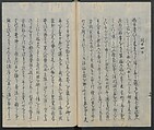 Memoirs of a Castaway (Hyōryūki) 流記, Hamada Hikozō  浜田彦蔵 (1837–1897) (Joseph Heco), Two volumes of woodblock printed books; ink on paper, Japan