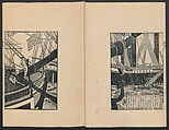 Observations on the Opening of Yokohama (Yokohama kaiko kenbunshi), Utagawa (Gountei) Sadahide (Japanese, 1807–1873), Three volumes of woodblock printed books; ink on paper, Japan