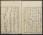 A Diary of Travel from Edo to Nagasaki (Seiyūryōdan), Shiba Kōkan (Japanese, 1747–1818), Five volumes of woodblock printed books; ink on paper, Japan
