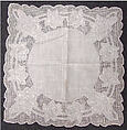 Embroidered Handkerchief, Linen, China