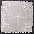 Embroidered Handkerchief, Linen, China