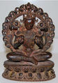 Surya, the Hindu Solar Deity, Copper alloy, Nepal (Kathmandu valley)