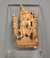 Openwork Panel Depicting a Door Guardian (Dvarapala), Ivory, India (Karnataka, Mysore or Tamil Nadu)