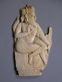 Relief Panel Depicting a Seated Sadhu, Ivory, India (Tamil Nadu)