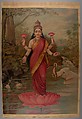 Lakshmi, Lithograph, India