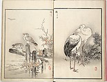 Bairei Picture Album of One Hundred Birds (Bairei hyakuchō gafu) 楳嶺百鳥畫譜, Kōno Bairei (Japanese, 1844–1895), Set of three woodblock printed books; ink and color on paper, Japan