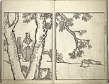 Bunpō Picture Album (Bunpō gafu) 文鳳画譜, First Series, Kawamura Bunpō 河村文鳳 (Japanese, 1779–1821), Set of three woodblock printed books; ink and color on paper, Japan