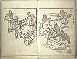 Bunpō Picture Album (Bunpō gafu) 文鳳画譜, First Series, Kawamura Bunpō 河村文鳳 (Japanese, 1779–1821), Set of three woodblock printed books; ink and color on paper, Japan